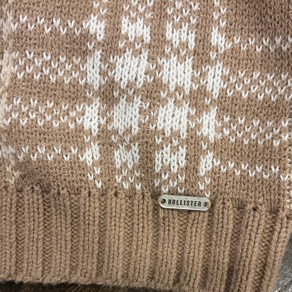 Plaid Tan Sweater - Picture 3 of 7